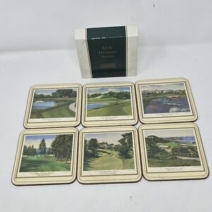 Pimpernel costers cork backed Irish Golfing Greats Irish Heritage series boxed